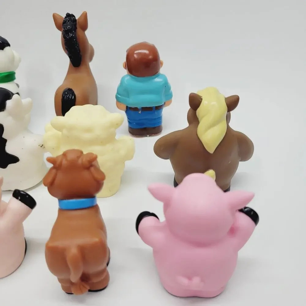 TOMY ERTL John Deere Farm Figures Lot of 14 Replacements Hayride Toys Animals
